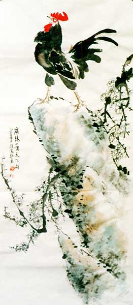 7-雄鸡一唱天下白-段国瑞-淘宝-名人字画-中国