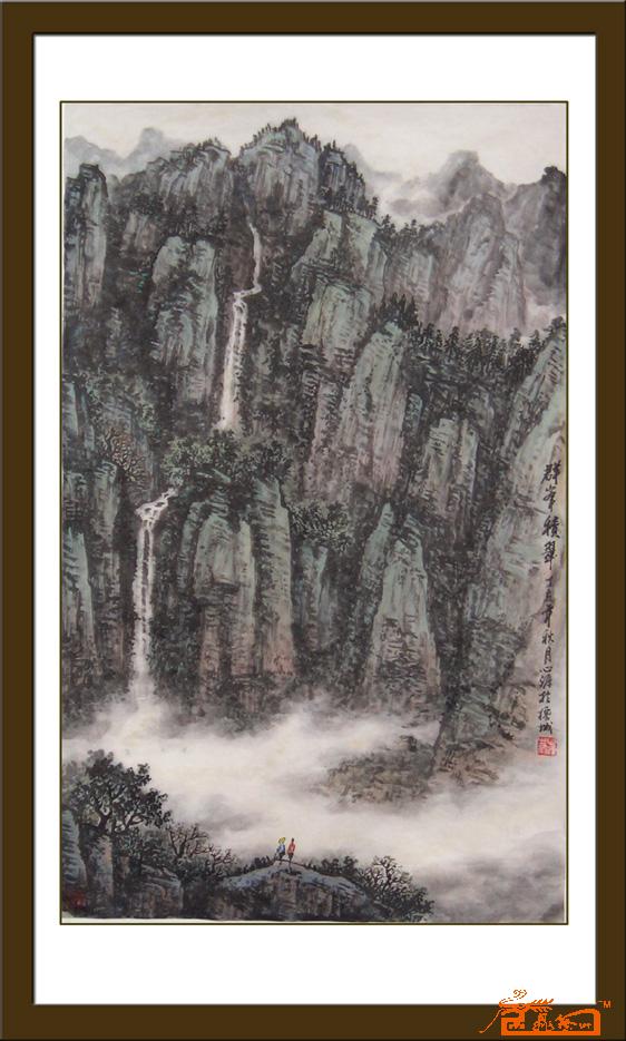 中国山水画《群峰积翠》