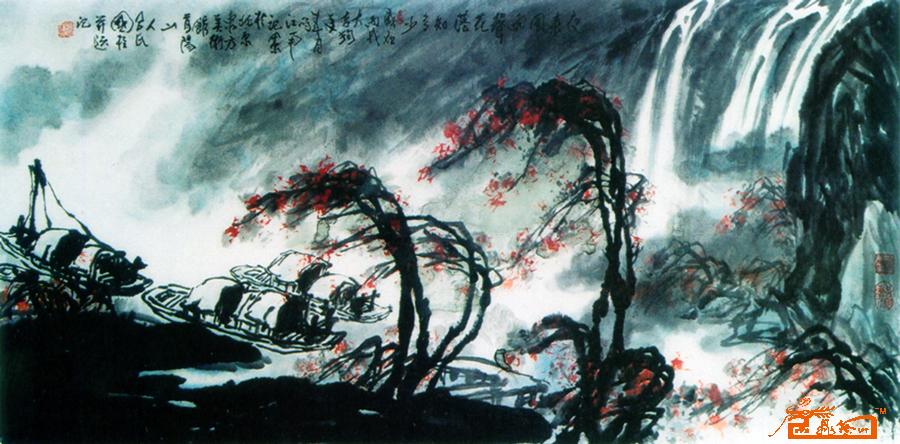 吕国柱-夜来风雨声-淘宝-名人字画-中国书画交