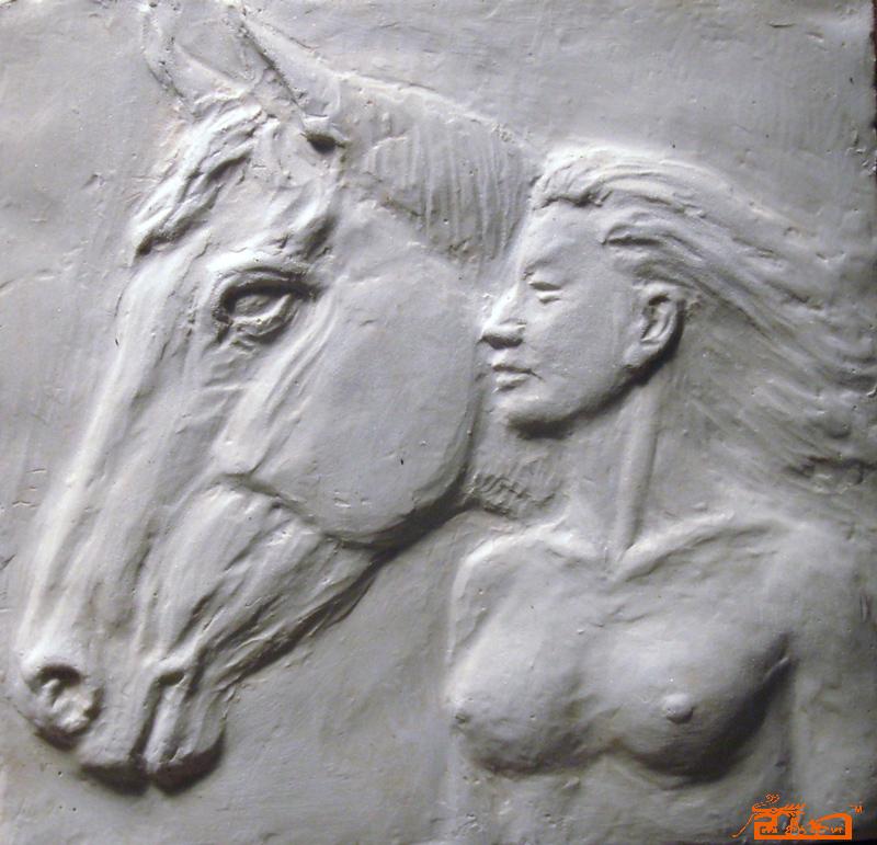 马与美女