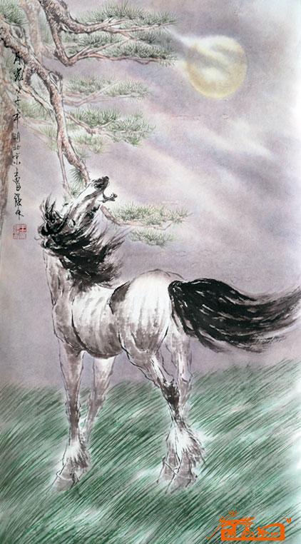 王富强-月光-淘宝-名人字画-中国书画交易中心