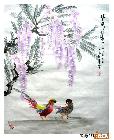 紫藤锦鸡