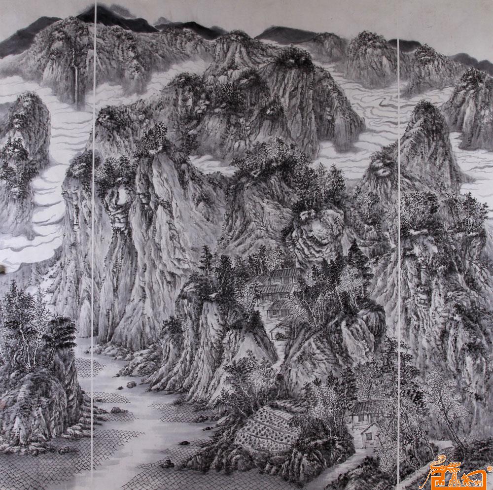 中国山水名家程安中期权艺术收藏 中国书画交