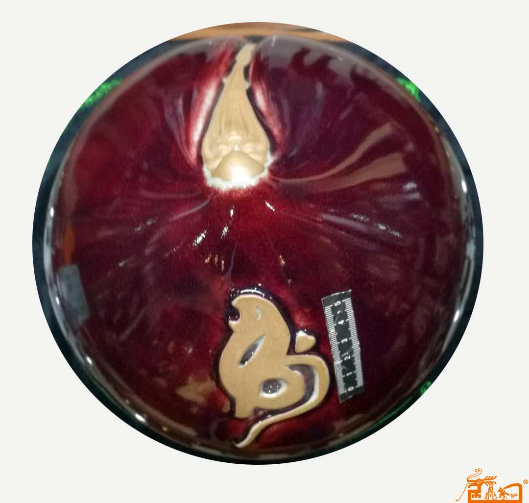 作品234-中国国瓷钧瓷，这个是中国钧瓷寿桃